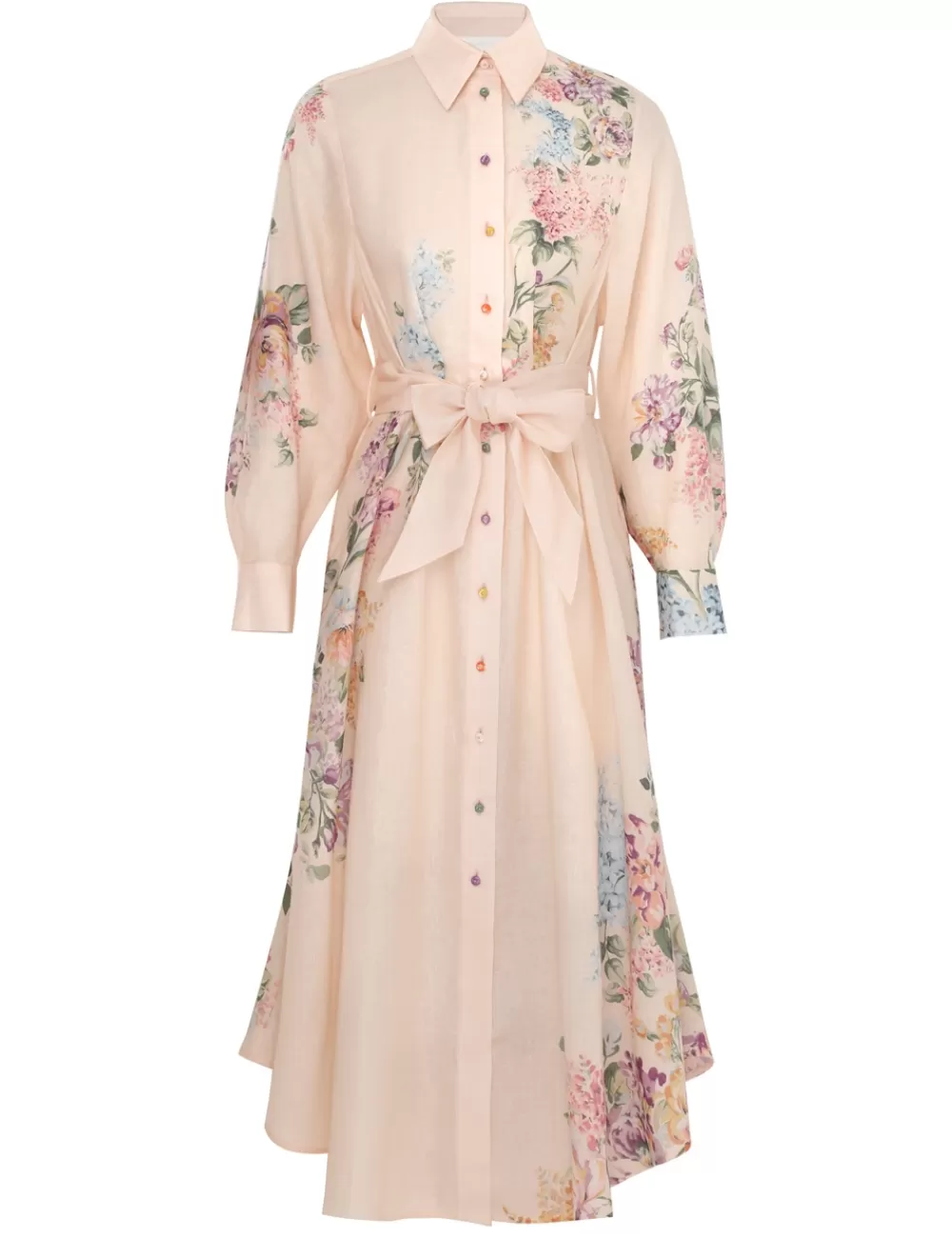 ZIMMERMANN Halliday Tucked Shirt Dress